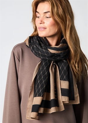 Hype The Detail logo scarf Black/Beige